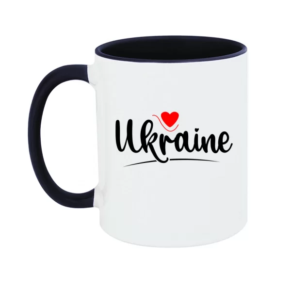 Чашка Ukraine надпись