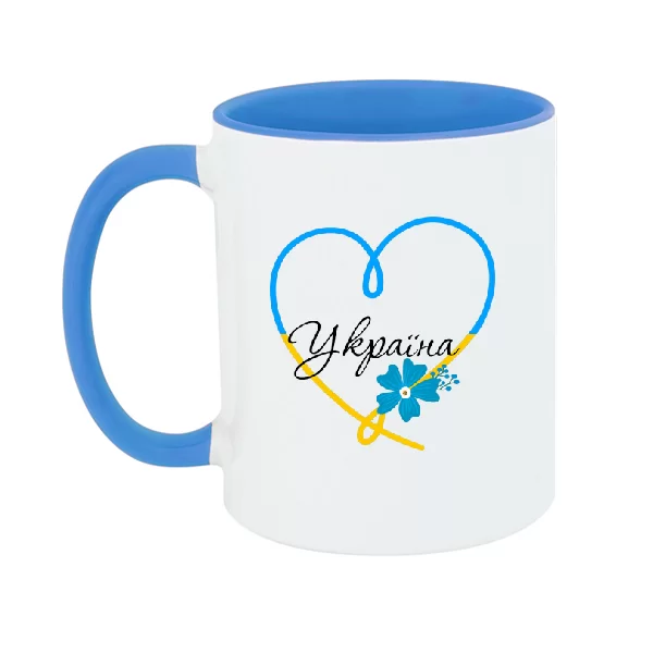 Чашка Україна в серці