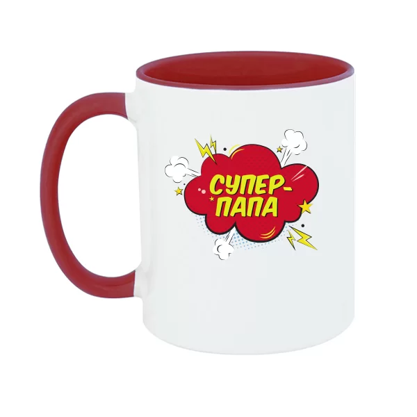 Чашка Супер Папа молния