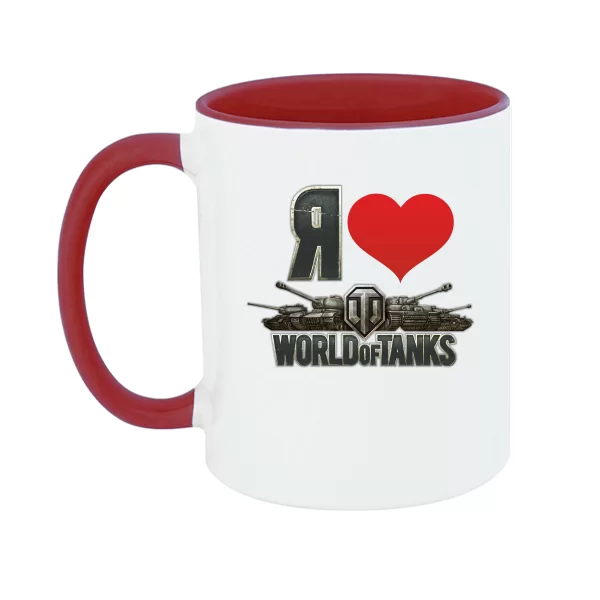 Чашка I Love game World of Tanks