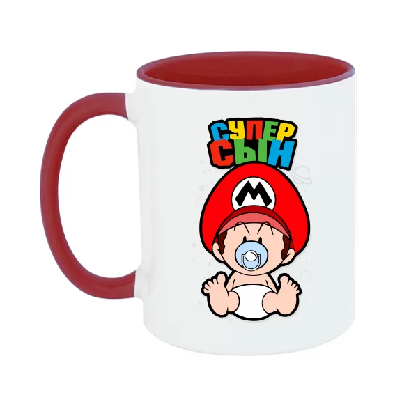 Чашка Сын супер Марио