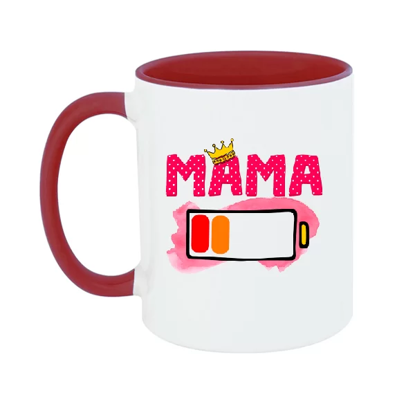 Чашка Мама села батарейка