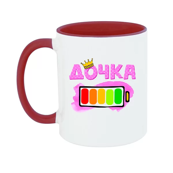 Чашка Дочька 100% заряда