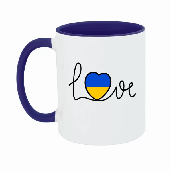 Чашка Love Ukraine сердце