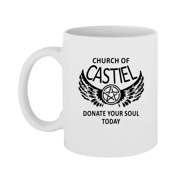Чашка Supernatural church of castiel 9032