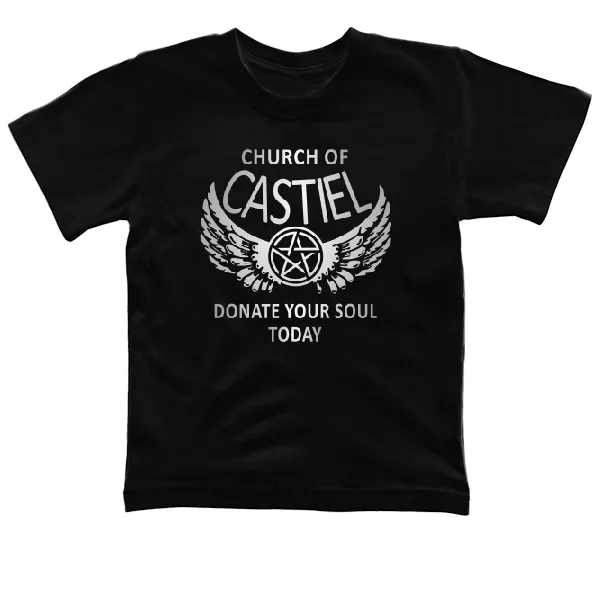 Дитяча футболка Supernatural church of castiel