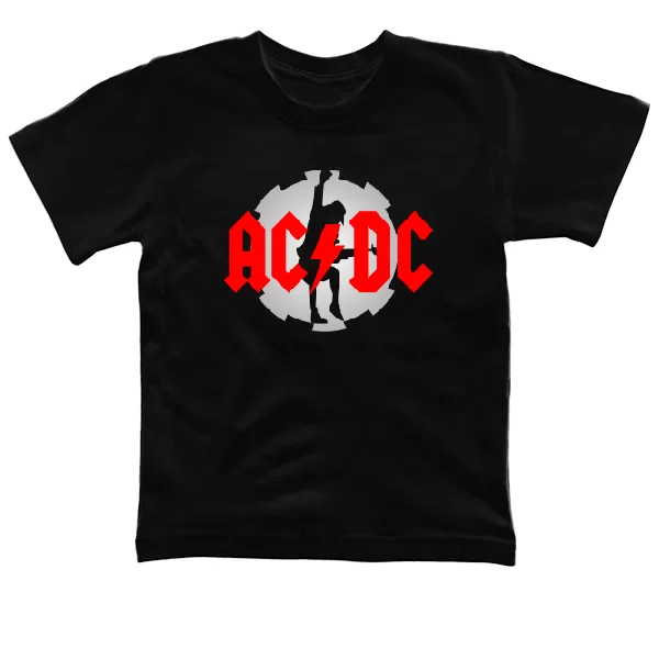 Детская футболка с логотипом AC DC