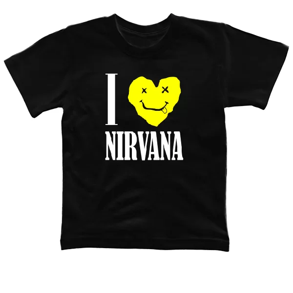 Детская футболка I Love Nirvana