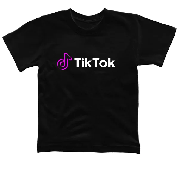 Детская футболка с надписью Tik Tok