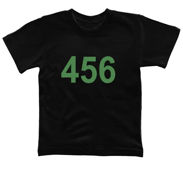 Детская футболка Игра в кальмара номер 456