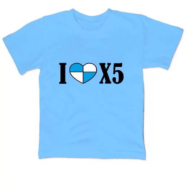Детская футболка Люблю БМВ X5