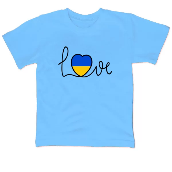 Детская футболка Love Ukraine сердце