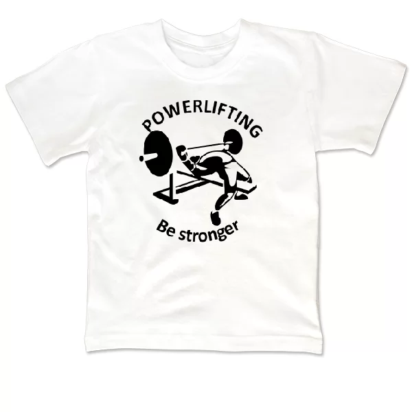Детская футболка Powerlifting Be Stronger