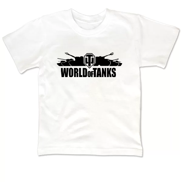 Детская футболка с надписью World of Tanks