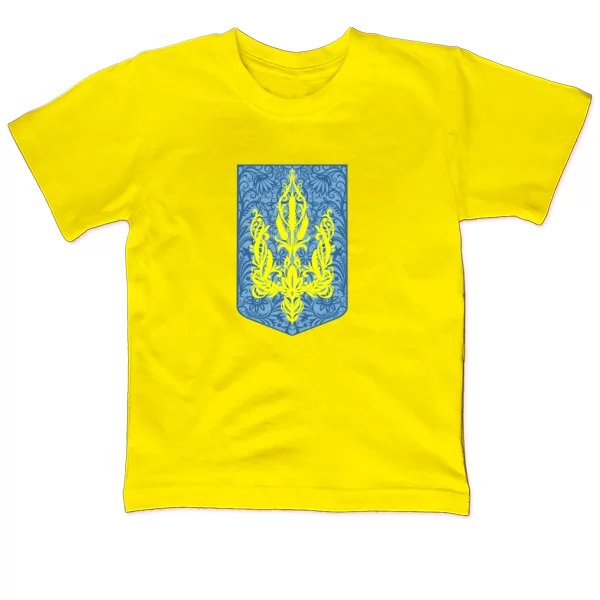 Дитяча футболка з візерунковим Гербом України