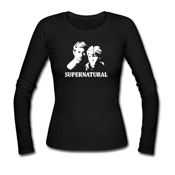 Женский лонгслив Supernatural Лица