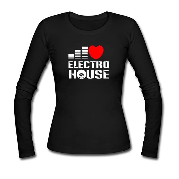 Женский лонгслив Electro house