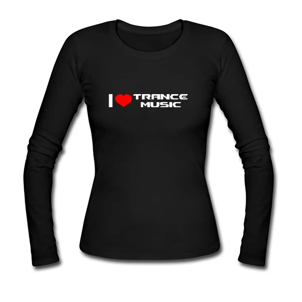Женский лонгслив I Love Trance Music