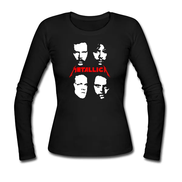 Женский лонгслив Metallica лица
