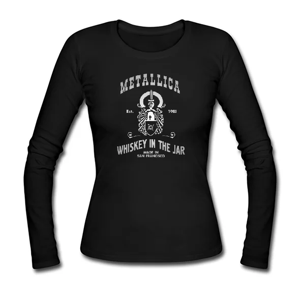 Женский лонгслив с Металликой
