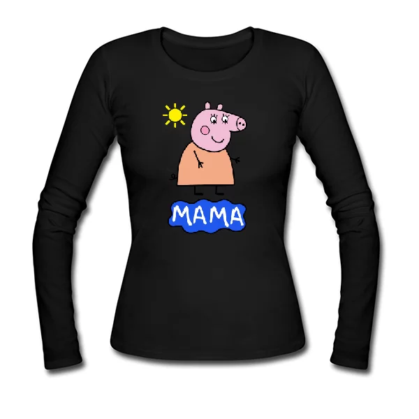 Жіночий лонгслив Мама Свинка