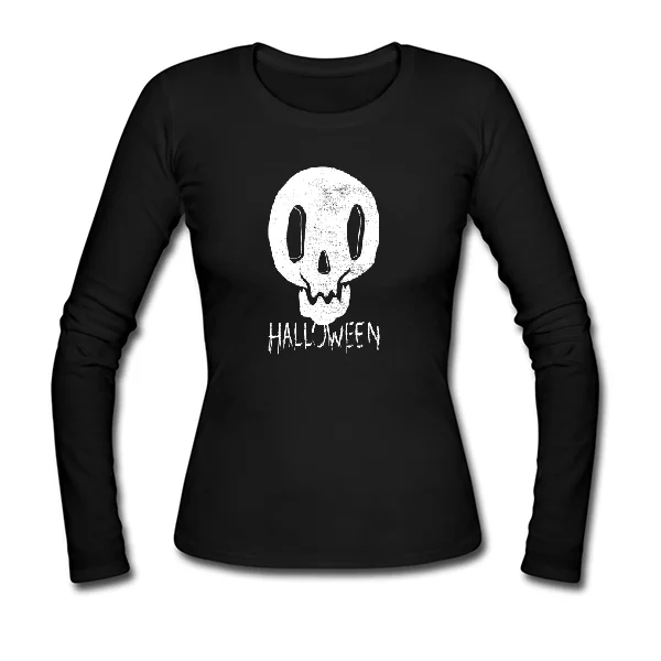 Женский лонгслив Halloween Череп