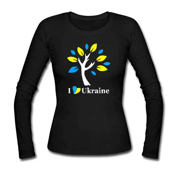 Женский лонгслив Украинское дерево 1079