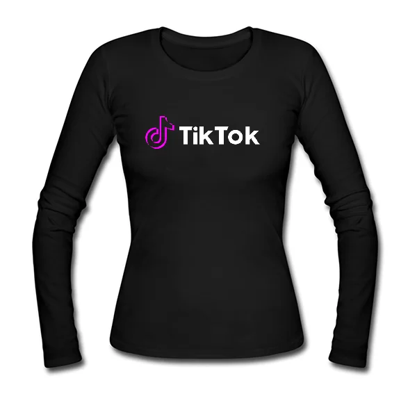 Женский лонгслив с надписью Tik Tok