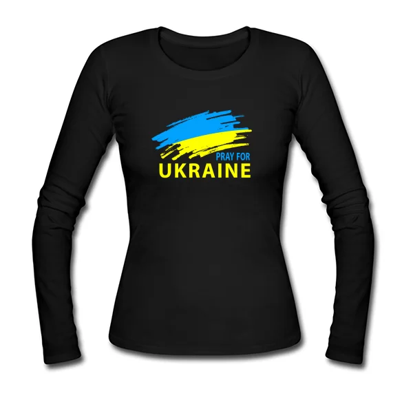Жіночий лонгслів Молимось за Україну