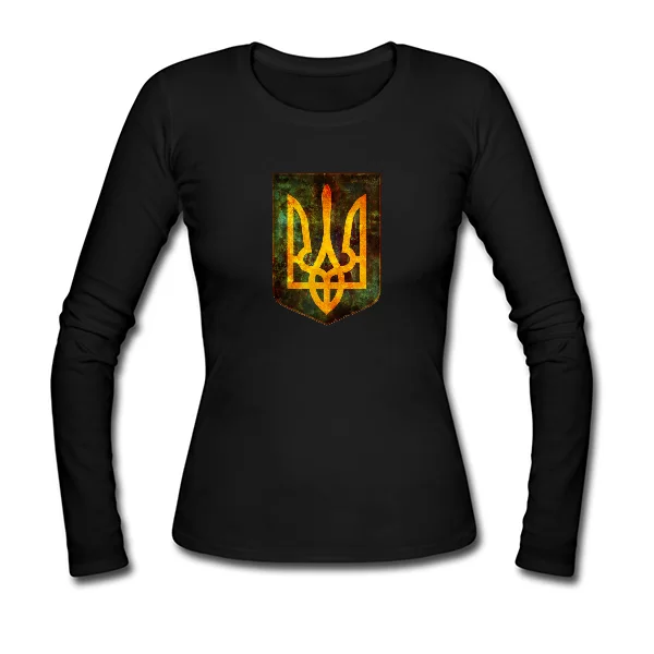 Женский лонгслив с Гербом Украины