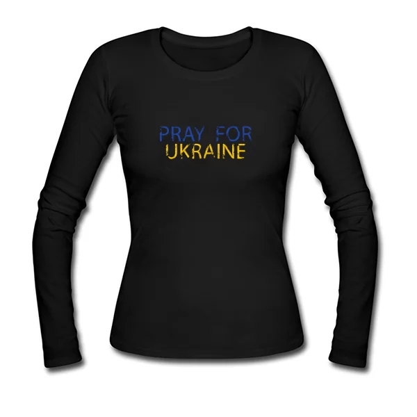 Женский лонгслив Pray for Ukraine 4407