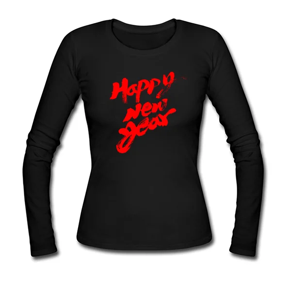 Женский лонгслив Happy new year 2532