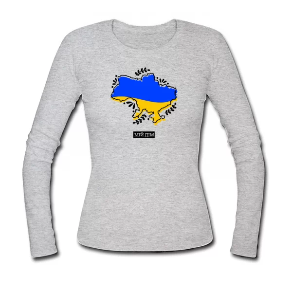 Женский лонгслив Украина мой дом