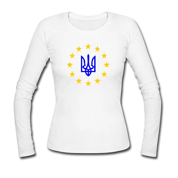 Женский лонгслив Евро Украина