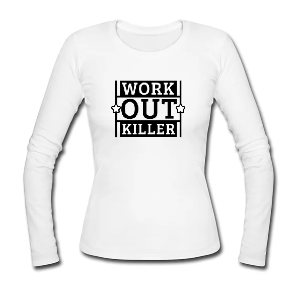 Женский лонгслив Work Out Killer