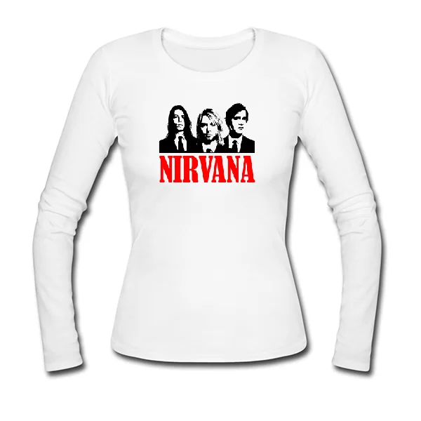 Женский лонгслив Музыканты Nirvana