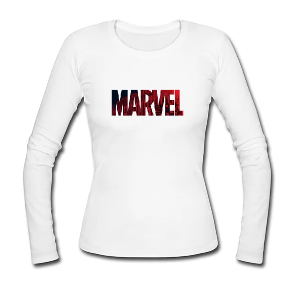Женский лонгслив Marvel logo 16027