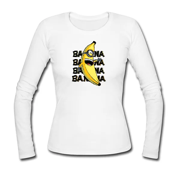 Женский лонгслив Миньон Banana