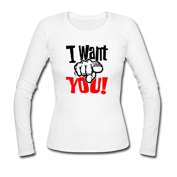 Женский лонгслив I want You