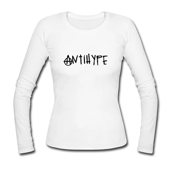 Женский лонгслив С надписью Antihype