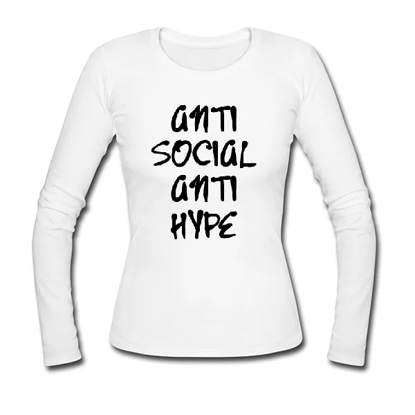 Женский лонгслив Anti Social Anti Hype