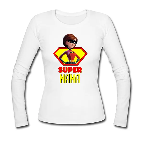 Женский лонгслив Super Мама