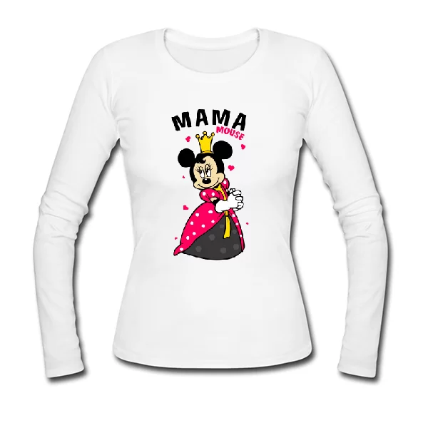 Женский лонгслив Мама mouse