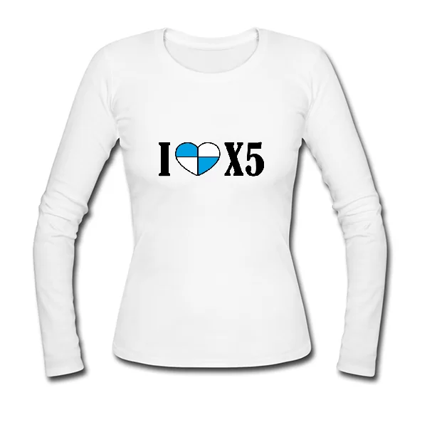 Женский лонгслив Люблю БМВ X5
