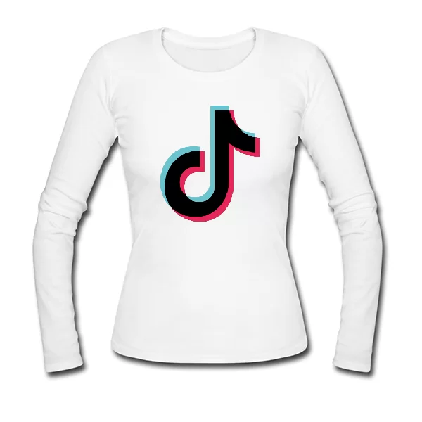 Жіночий лонгслив Логотип Tik Tok