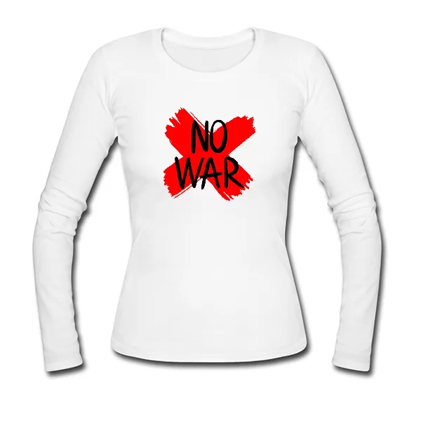 Жіночий лонгслів No war