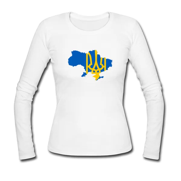 Женский лонгслив Украина едина