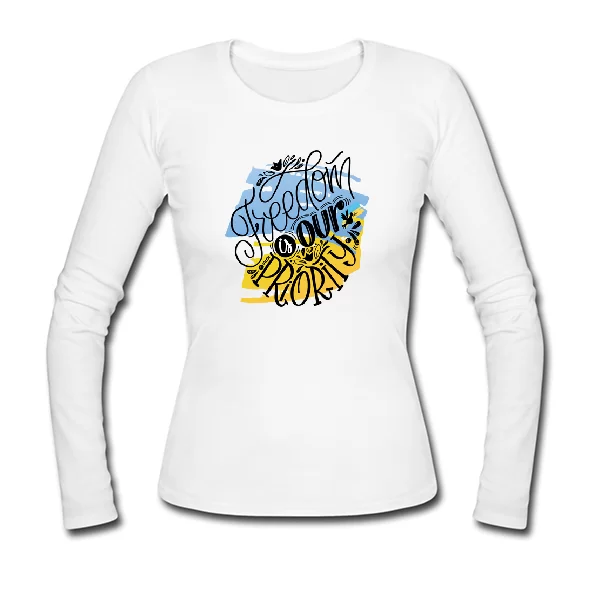 Жіночий лонгслів Freedom is our priority