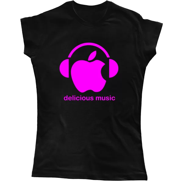Женская футболка Delicious music