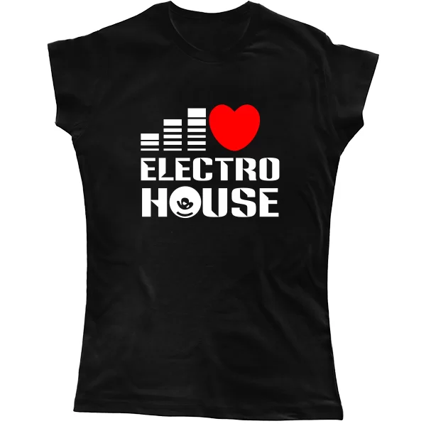 Женская футболка Electro house
